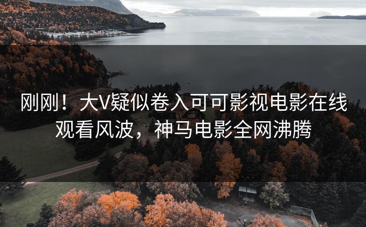 刚刚！大V疑似卷入可可影视电影在线观看风波，神马电影全网沸腾